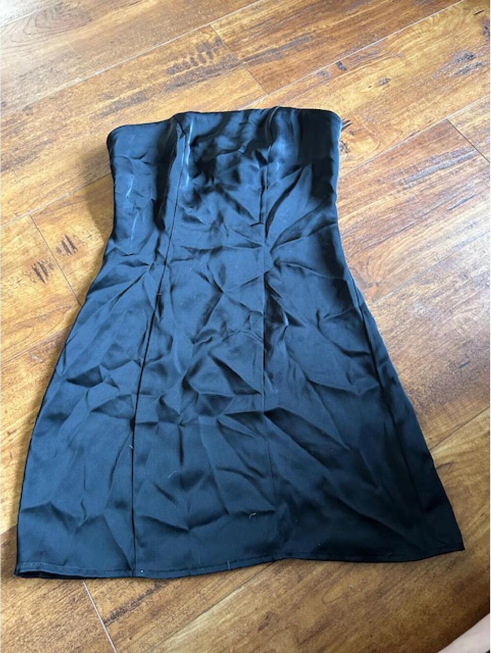 Princess Polly Black Strapless Mini Dress Size 4